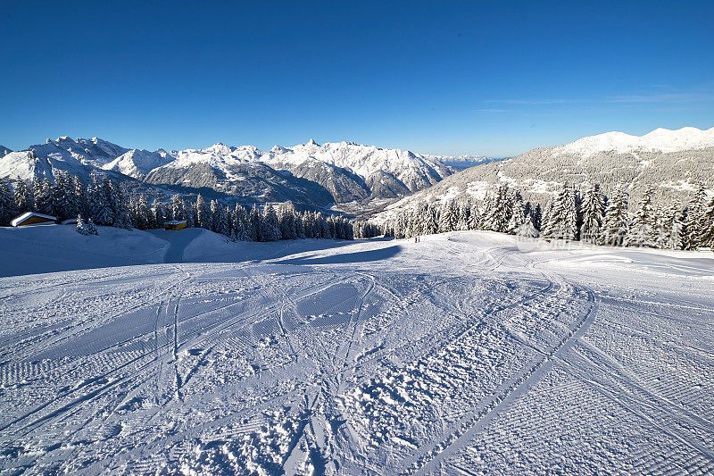 Silvretta Montafon的滑雪坡道